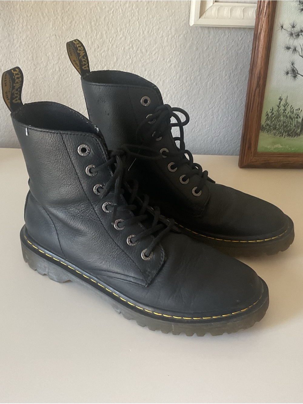 Dr. Martens Black Leather Luana Ankle Boots